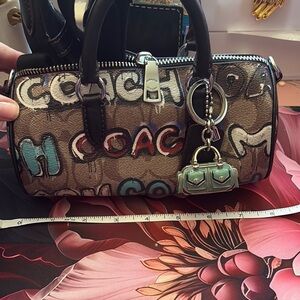 Coach x Mint&Serf Graffiti Signature Mini Bag